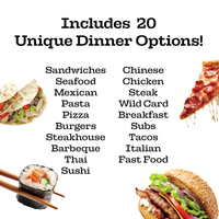 😂Food Dinner Decider Electronic Pocket KeyChain GaG 🍗🍟 20 Dinner Options!🍕🍔