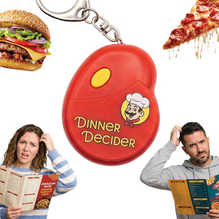 😂Food Dinner Decider Electronic Pocket KeyChain GaG 🍗🍟 20 Dinner Options!🍕🍔