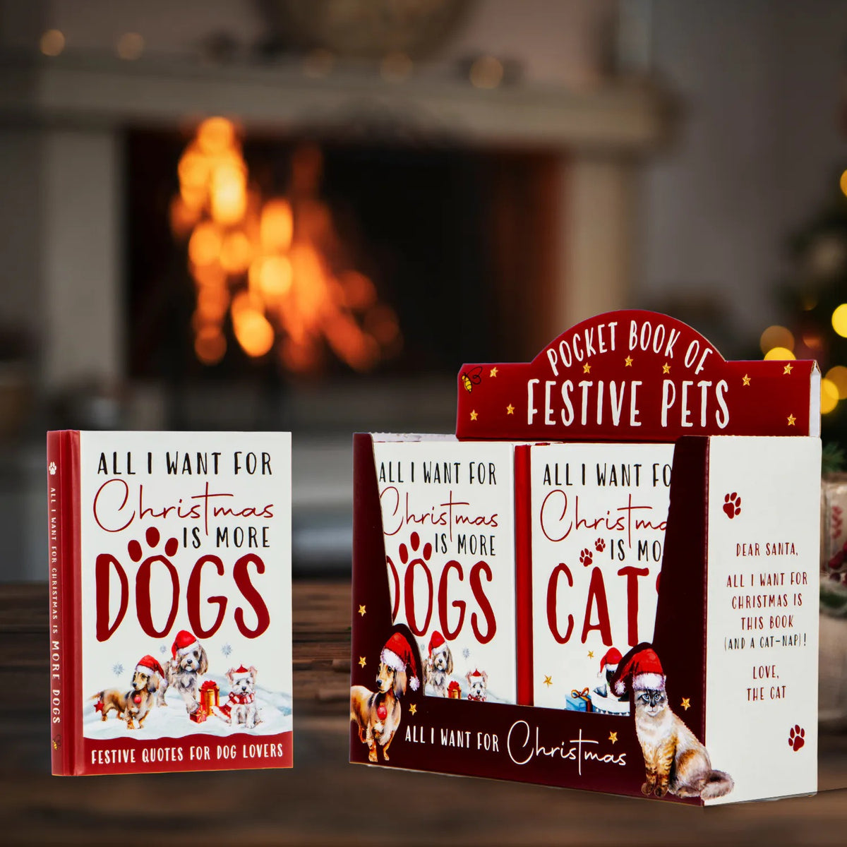 "All I Want For Christmas Is More Dogs" Hardcover Book Gift for Dog Lovers!