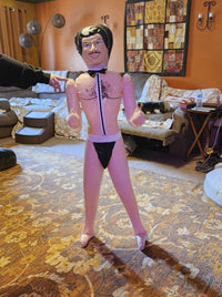 Inflatable Male John Doll Costume for Halloween, Bachelorette Party Gag Blow-Up