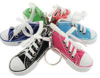 12 Piece - Sneaker Canvas Shoe Tennis Basketball Keychain Party Prize Favors Toy