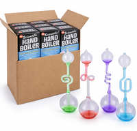 🌡️12 Assorted Scientific Hand Boiler Glass Heat Energy Transfer Science Toys ✨