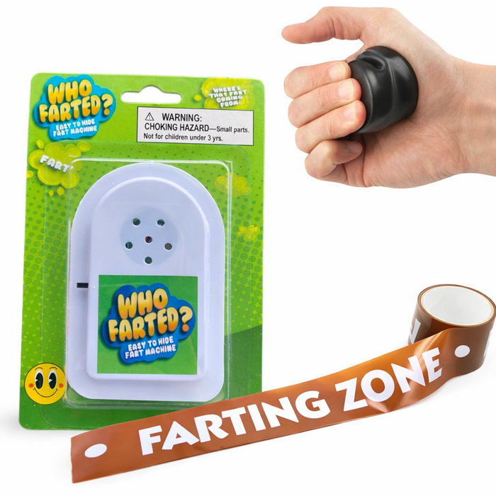 😂💨ULTIMATE FART KIT – Le Tooter + Hidden Prank Device + 50ft Farting Zone Tape