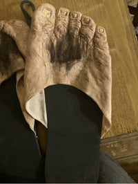 Billy Bob's Big Old Hairy Feet Costume Bigfoot Novelty Slipper Sandals