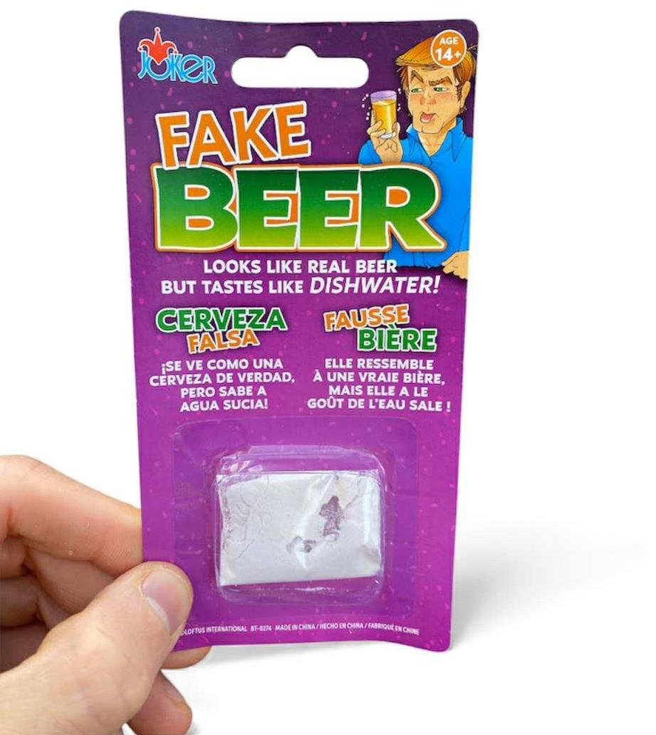 🍺 Fake Beer Prank Powder 🤣 Taste Like DISHWATER! ~ Funny Gag Joke Gift Pack