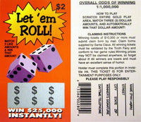 Lotería de broma de broma de 100 billetes falsos de lotería - Mordaza divertida y novedosa ~ venta al por mayor