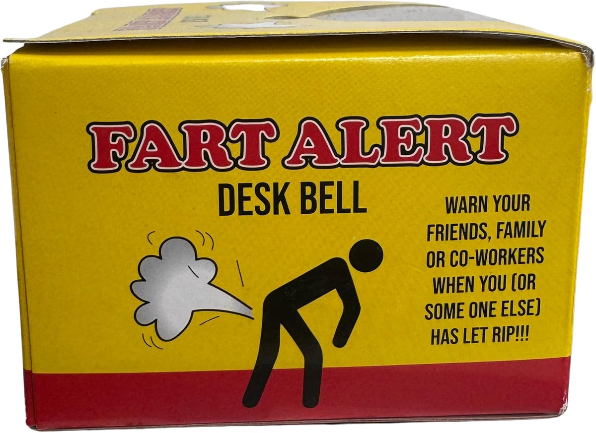 Fart Alert Desk Bell 💨🔔 Funny Gag Gift for Men Dad Office Kitchen Stink Prank