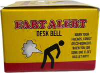 Fart Alert Desk Bell 💨🔔 Funny Gag Gift for Men Dad Office Kitchen Stink Prank
