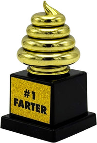 🏆💨 "#1 Farter" Trophy – Because Legends Leave a Stink Behind!😂Golden Gag Gift