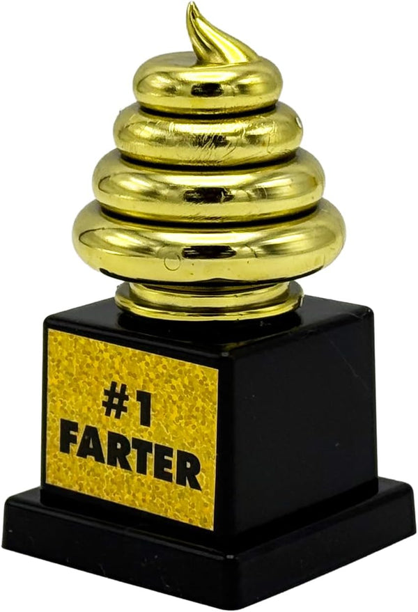 🏆💨 "#1 Farter" Trophy – Because Legends Leave a Stink Behind!😂Golden Gag Gift