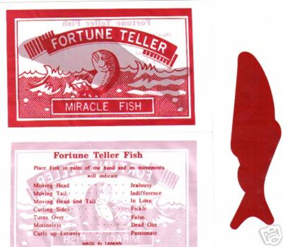 12 Fortune Telling Fish - Miracle Teller Palm Reading - gag party toy gifts