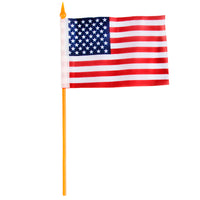 Set of 12 American Flags on Poles ✨  4" x 6" USA Mini Patriotic Hand Flags