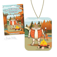🐸 Forest Frog Camping Air Freshener S’mores Scent Car Outdoors - Archie McPhee