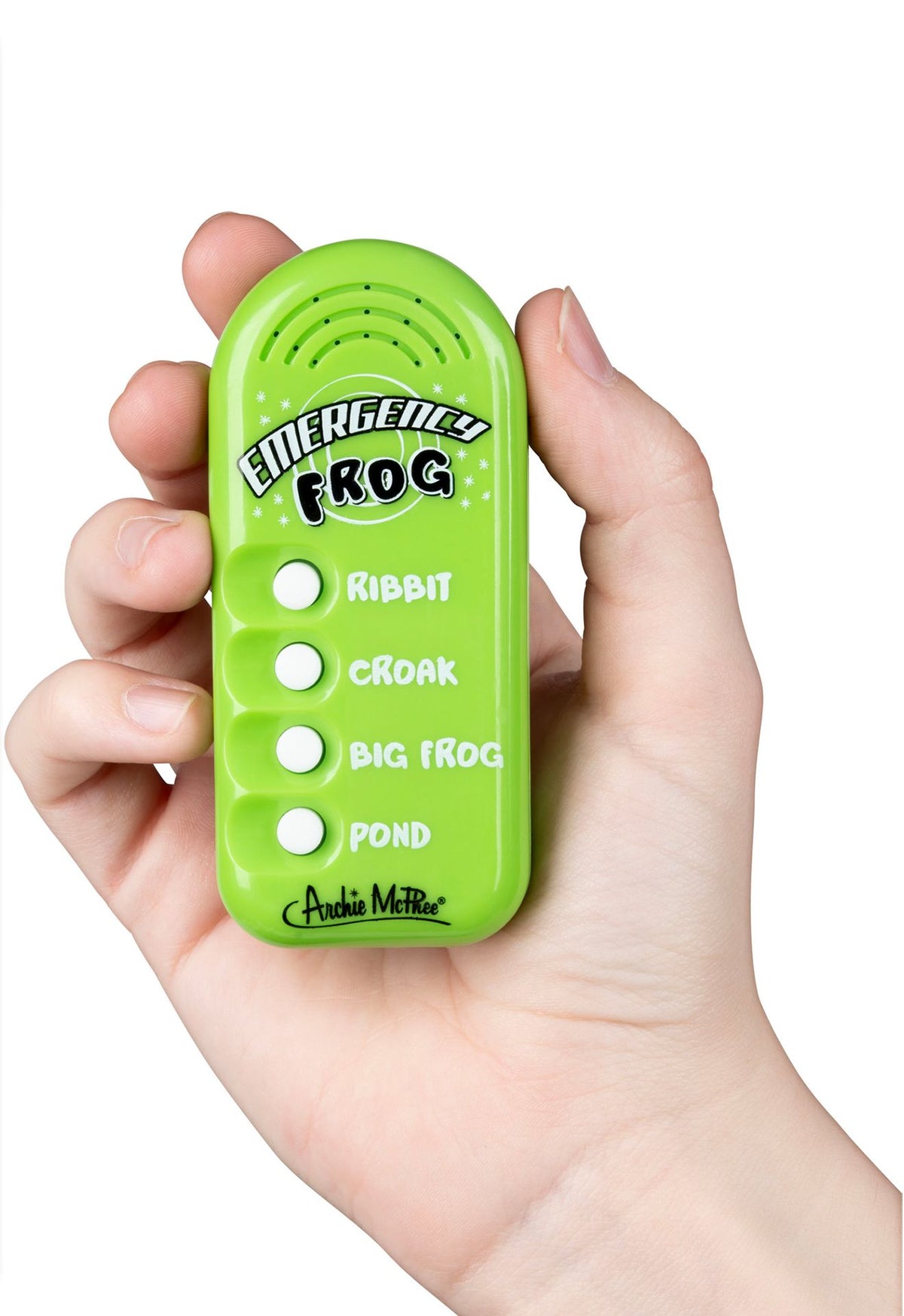 🐸 Handheld Emergency Frog Sound Machine – Ribbit, Croak, Big Frog & Pond Fun!😂