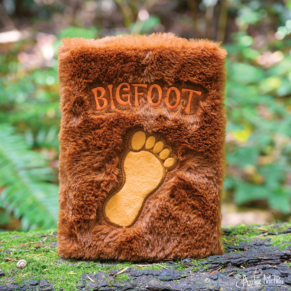 BIGFOOT Fuzzy Notebook - Sasquatch Journal Sketchbook Diary - Archie McPhee