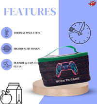 Share 🎮 Born to Game Lunch Bag – Funny Gamer Gaming Lunch Box Insulated Cooler Gift🎁