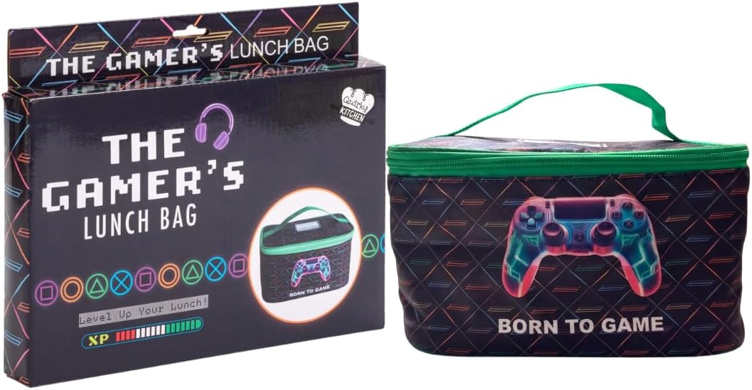 Share 🎮 Born to Game Lunch Bag – Funny Gamer Gaming Lunch Box Insulated Cooler Gift🎁