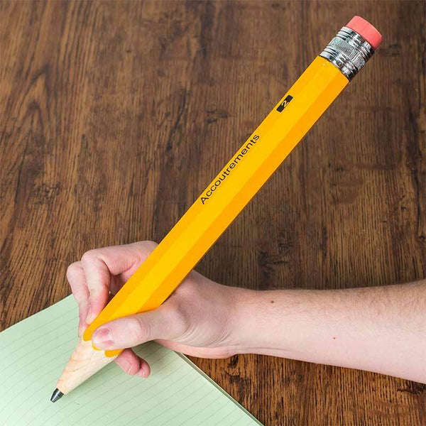 Giant 15" Wooden Pencil -  Real Working Huge Wood Pencil Gag ~ Archie McPhee