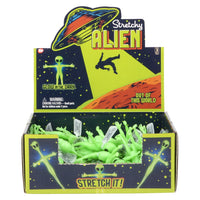 🛸 Case of 48 Glow-in-the-Dark Stretchy Aliens | UFO Kids Toys Party Favors 👽