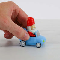 Set of 2 Driving Gnome for Christmas - Santa Racing Car Toys - Battery Free!!