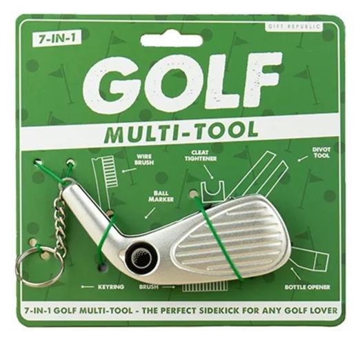 ⛳️🔥 Golf Multi-Tool – 7-in-1 Pocket Caddie Gadget Bottle Opener Keychain Gift🎁