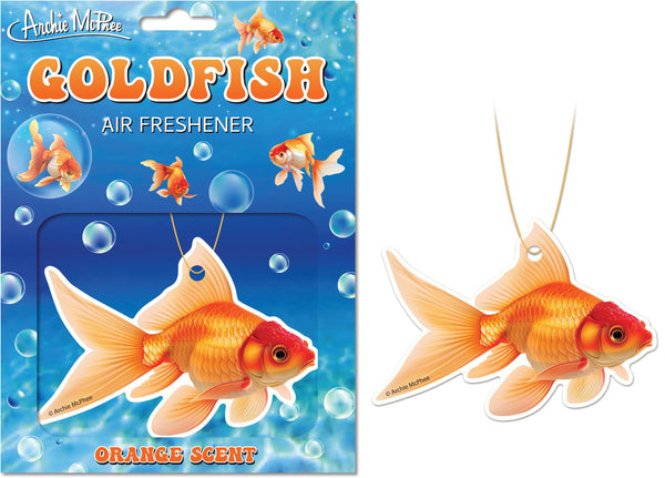 GOLDFISH Car Home Air Freshner - (Orange Scent) - Archie McPhee