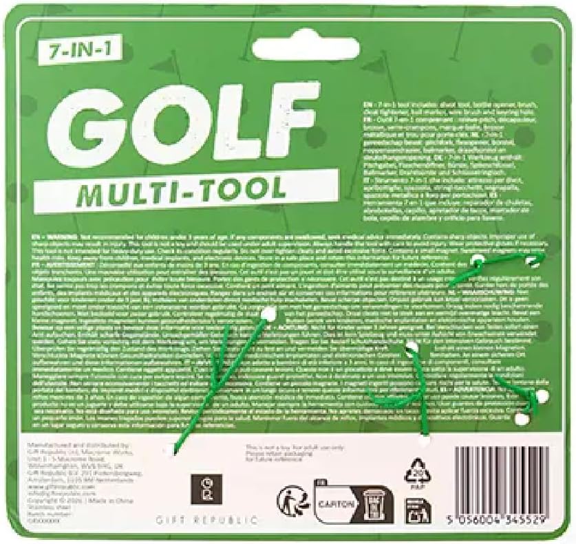 ⛳️🔥 Golf Multi-Tool – 7-in-1 Pocket Caddie Gadget Bottle Opener Keychain Gift🎁