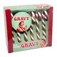 GRAVY Flavored Candy Canes - Bizarre Savory Goodness! Gag Joke - Archie McPhee