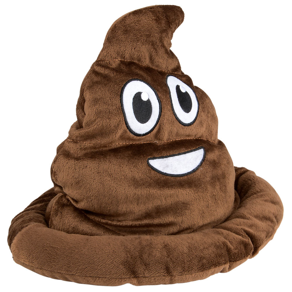 The 💩 Poop Emoji Hat is a hilarious gag gift and party costume accessory shaped like the classic smiling poop emoji—perfect for adding fun to any event!.