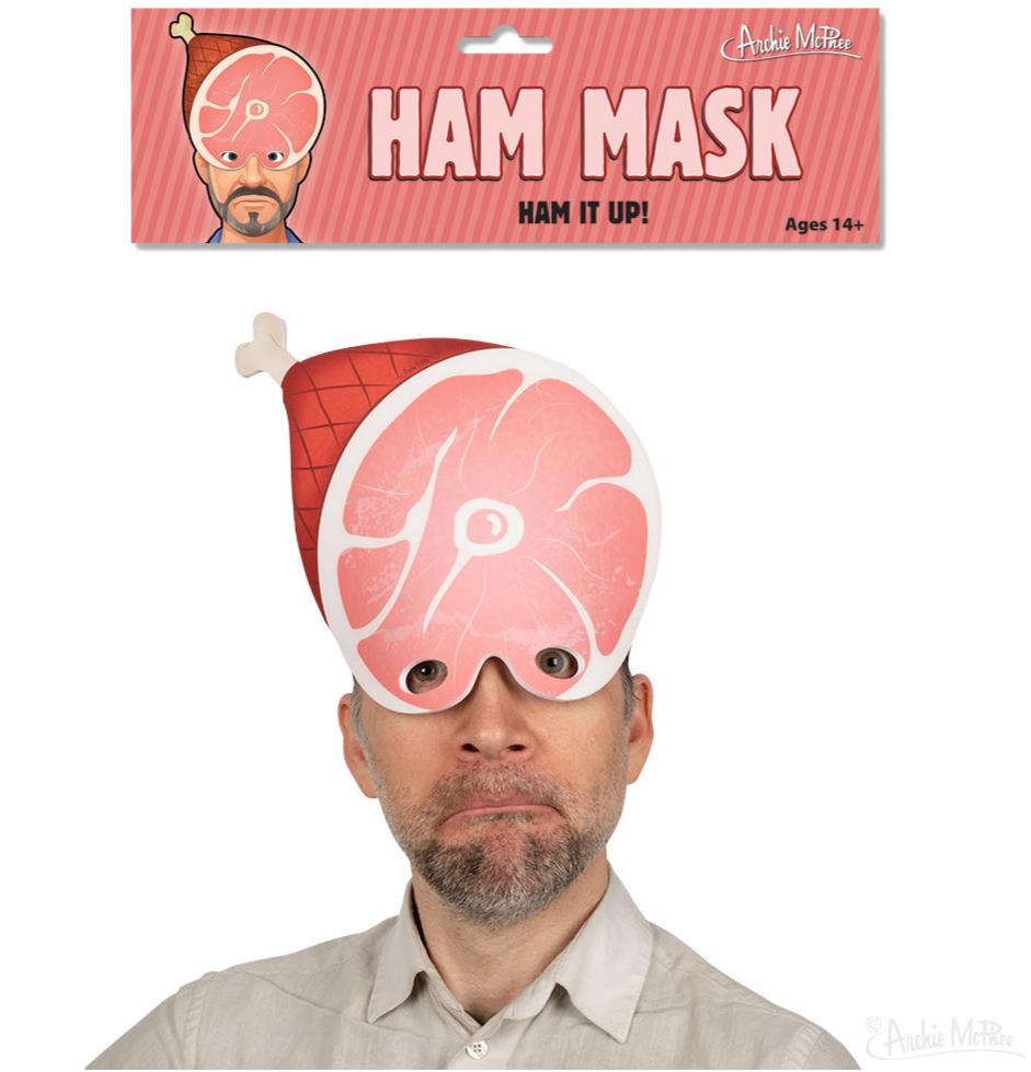 HAM MASK - Hysterical Halloween Costume Party Joke GaG - Archie McPhee