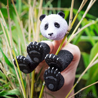 HANDIPANDA - Panda Bear Finger Tiny Hands Puppet Office Toy - Archie McPhee