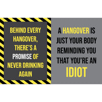 🍻 50 Hangover Cures Funny Drinking Humor Hardcover Book Adult Party Gag Gift 🤮