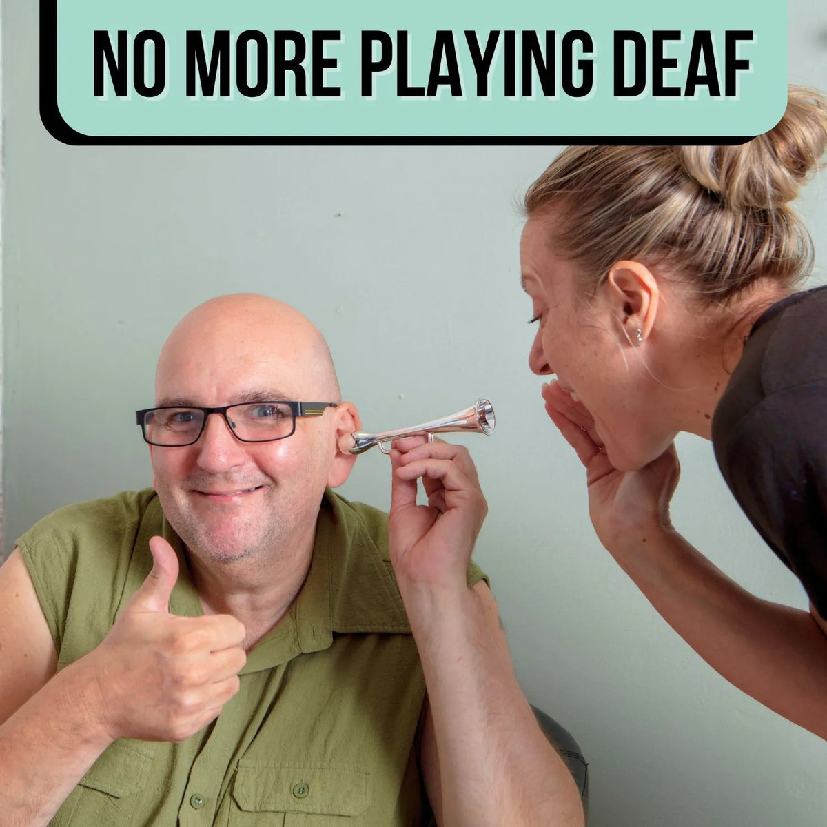 The Selective Listener’s Ear Trumpet Gag Gift 👂😂 say what???  hahaha