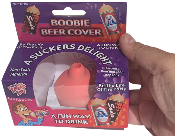 Boobie Beer Soda Drink Cover - Funny GaG Prank Novelty Joke Gift