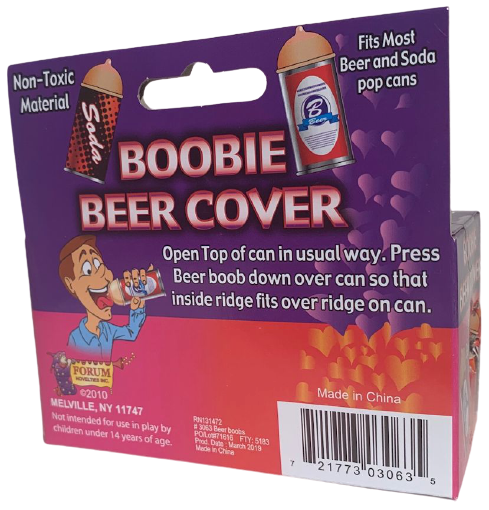 Boobie Beer Soda Drink Cover - Funny GaG Prank Nouveauté Blague Cadeau