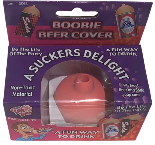 Boobie Beer Soda Drink Cover - Funny GaG Prank Novelty Joke Gift