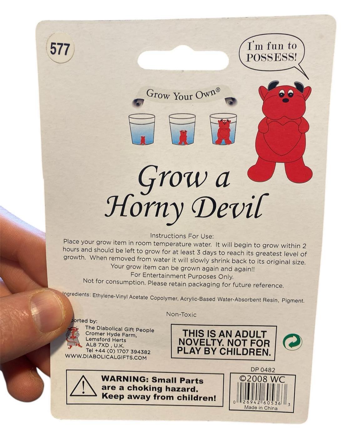 Grow a Horny Red Little Devil – Hilarious Adult Gag Gift for Your Wild Side!