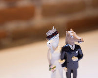 Unicorn and Horse Wedding Cake Topper - Weird & Wacky Fun Decor!  Archie McPhee