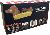 Hotdog Tape Dispenser w/ 3 Rolls Ketchup Tape Funny Novelty Desk Gag Gift 🌭😂
