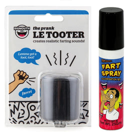 Fart Spray + Le Tooter Combo crea una máquina Pooter con sonidos realistas de olor a pedos