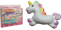 Almohada inflable para bañera de baño con unicornio mágico, diversión para el baño de burbujas para niños.