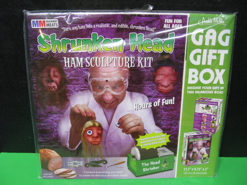 Shrunken Head Ham Gag Gift Box - Funny Prank Gift Box - Archie McPhee