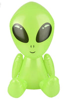 12 TOTAL Galactic Green Alien 24" Inflatables Party Decoration Blow-Up Space UFO