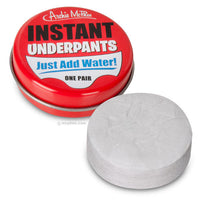 UH OH... Instant Underpants in Tin - Just add water! Gag Joke ~ Archie McPhee