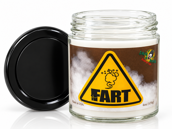 💨 "FART" Scented Candle – USA-Made Gag Gift Horror in a Jar