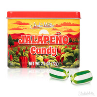 🌶️ Jalapeño Flavored Hard Candy in Tin 2.5 oz – Spicy Pepper Novelty Gag Gift🔥 - Archie McPhee