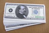 10 TOTAL - $1,000.00 Thousand Dollar Casino Party Novelty Fake Poker Money Bills