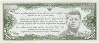 1000 TOTAL JFK John F. Kennedy Commemorative Million Dollar Money Novelty Bills