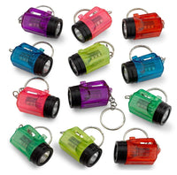144 porte-clés lampe de poche – Cadeaux de fête amusants (12 douzaines en gros)