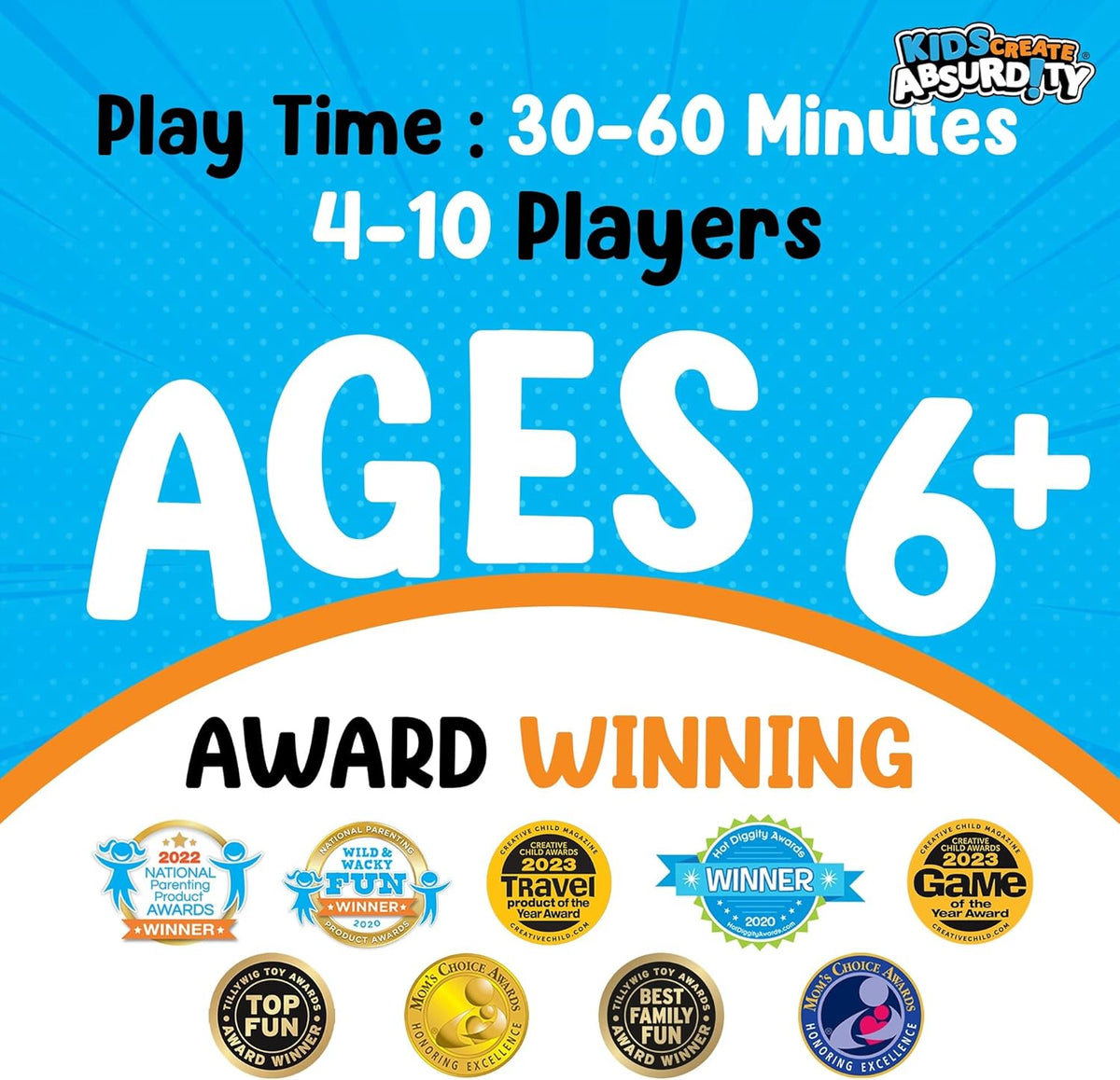 👨‍👩‍👧‍👦 Kids Create Absurdity Funny Card Game for Childs Kids Family Game 😂